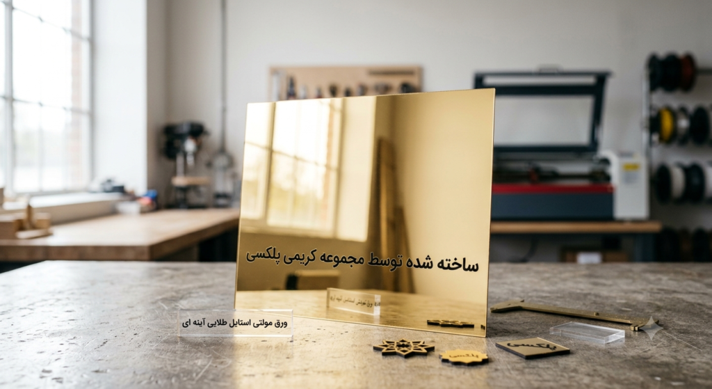 ورق مولتی استایل طلایی آینه ای